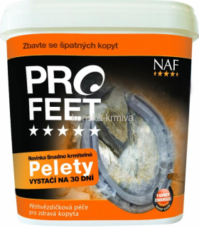 NAF Pro Feet pellets - pro zdravá kopyta s biotinem 3kg